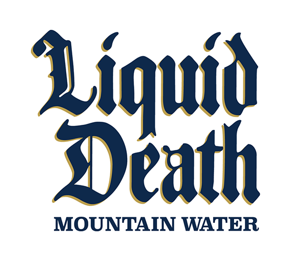 Liquid Death Mountain Water logo used as a public brand reference