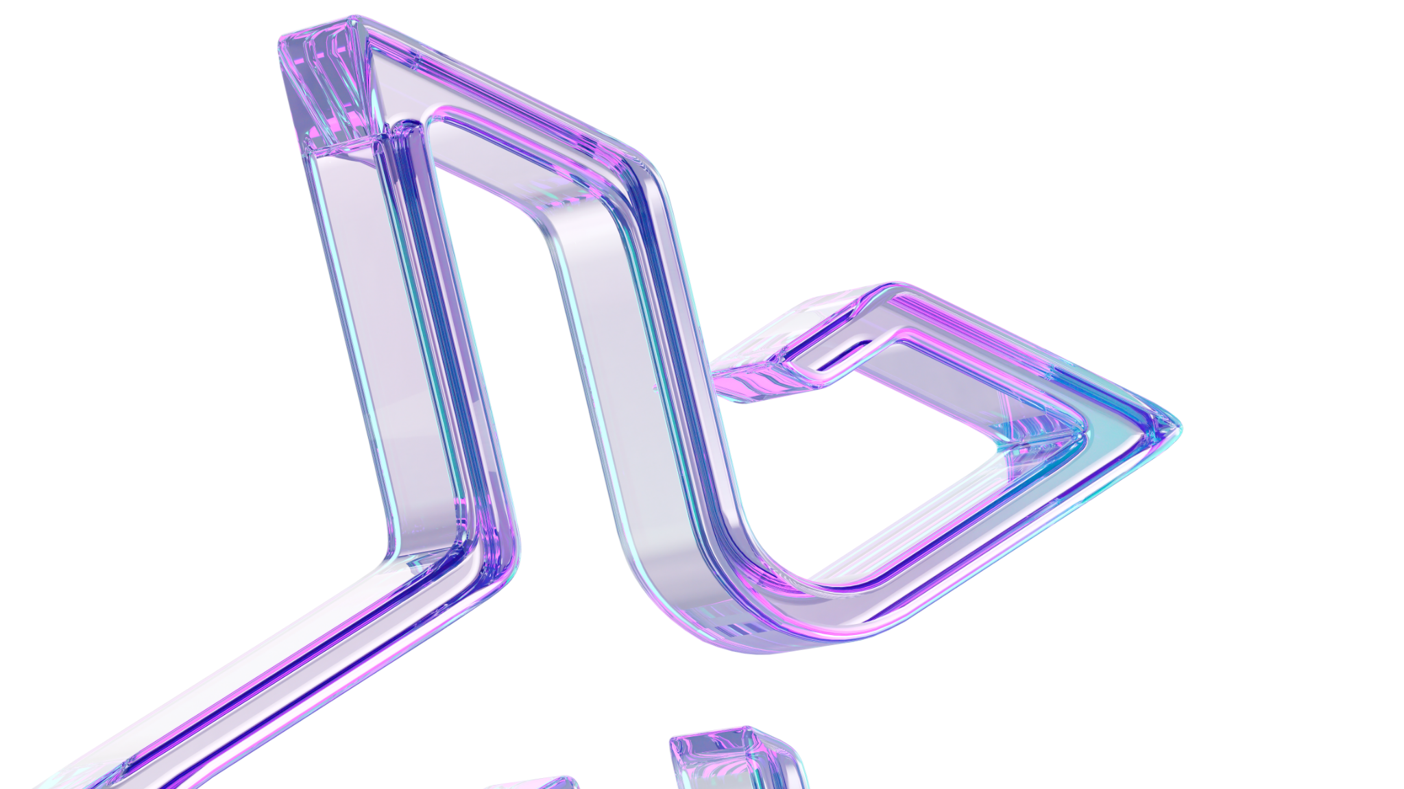 Transparent purple RGX ribbon form